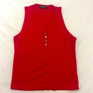 Liz & Sara XL red crop top